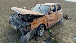 Водитель «Лады Приоры» пострадал на трассе Будённовск – Ачикулак