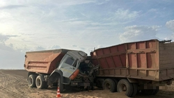В ДТП с грузовиками в Будённовском округе пострадали два водителя