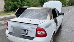 В Будённовске водитель пострадал из-за пожара в собственной машине