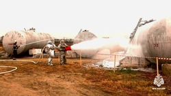 Учения по ликвидации ЧС с возгоранием нефти прошли в Будённовске