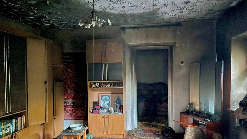 Уснувший с сигаретой житель Будённовска устроил пожар в своём доме
