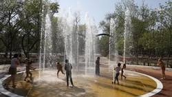 «Сухой» фонтан появится в селе Архангельском до конца 2024 года