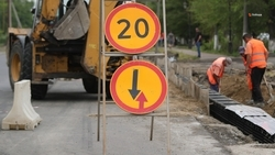 Ремонт дороги проходит в селе Будённовского округа