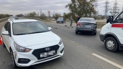 Женщина пострадала в аварии с пятью машинами в Будённовском округе