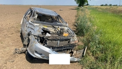 Супруги пострадали в ДТП с перевернувшимся автомобилем в Будённовском округе