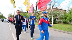 В Будённовске прошёл легкоатлетический забег «Знамя Победы»